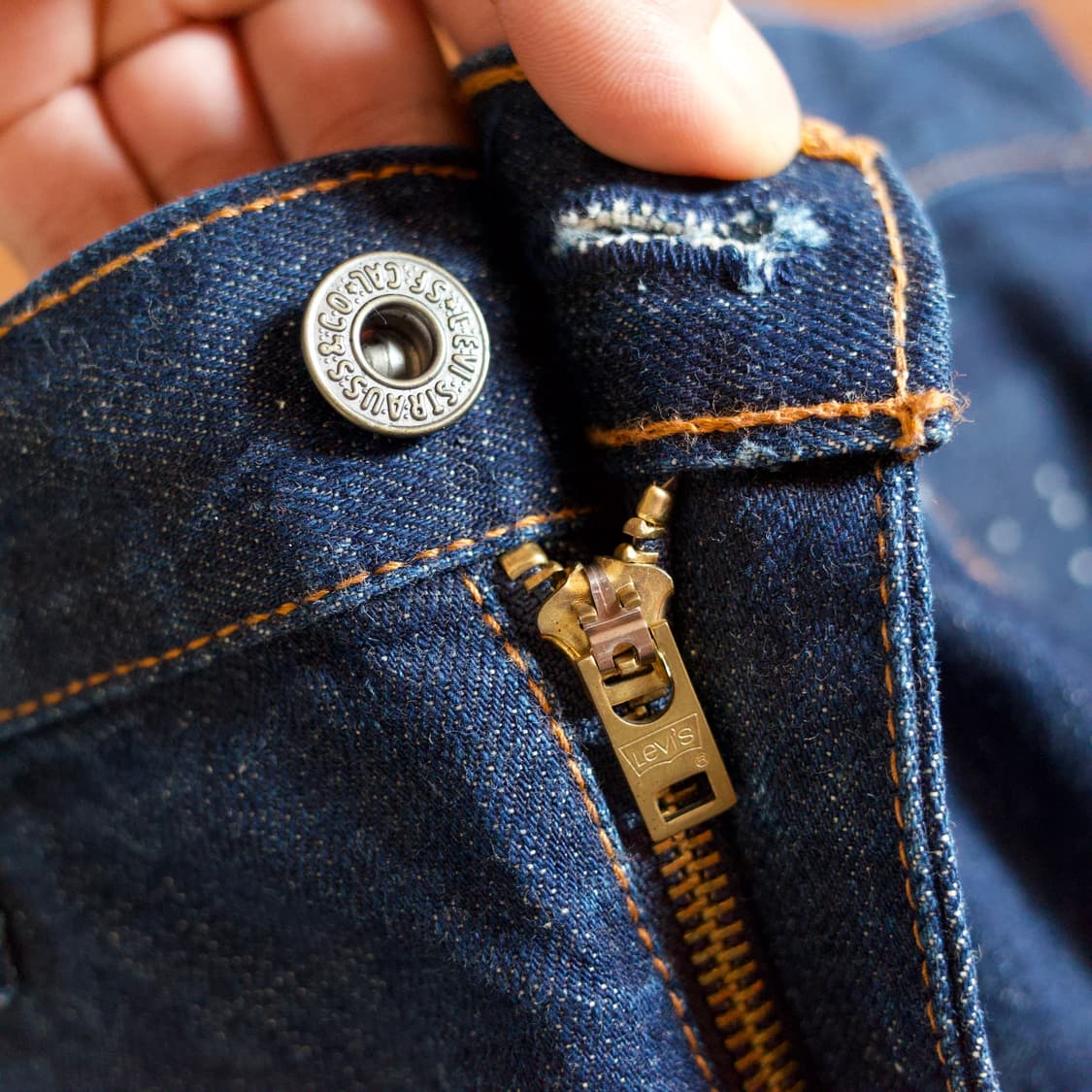 00‘s levi’s 504 painting remake denim 상품이미지7