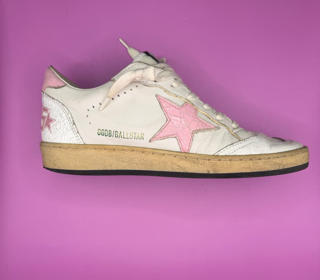 골든구스 볼스타 화이트 핑크 스파클 (Ball Star) 상품이미지1