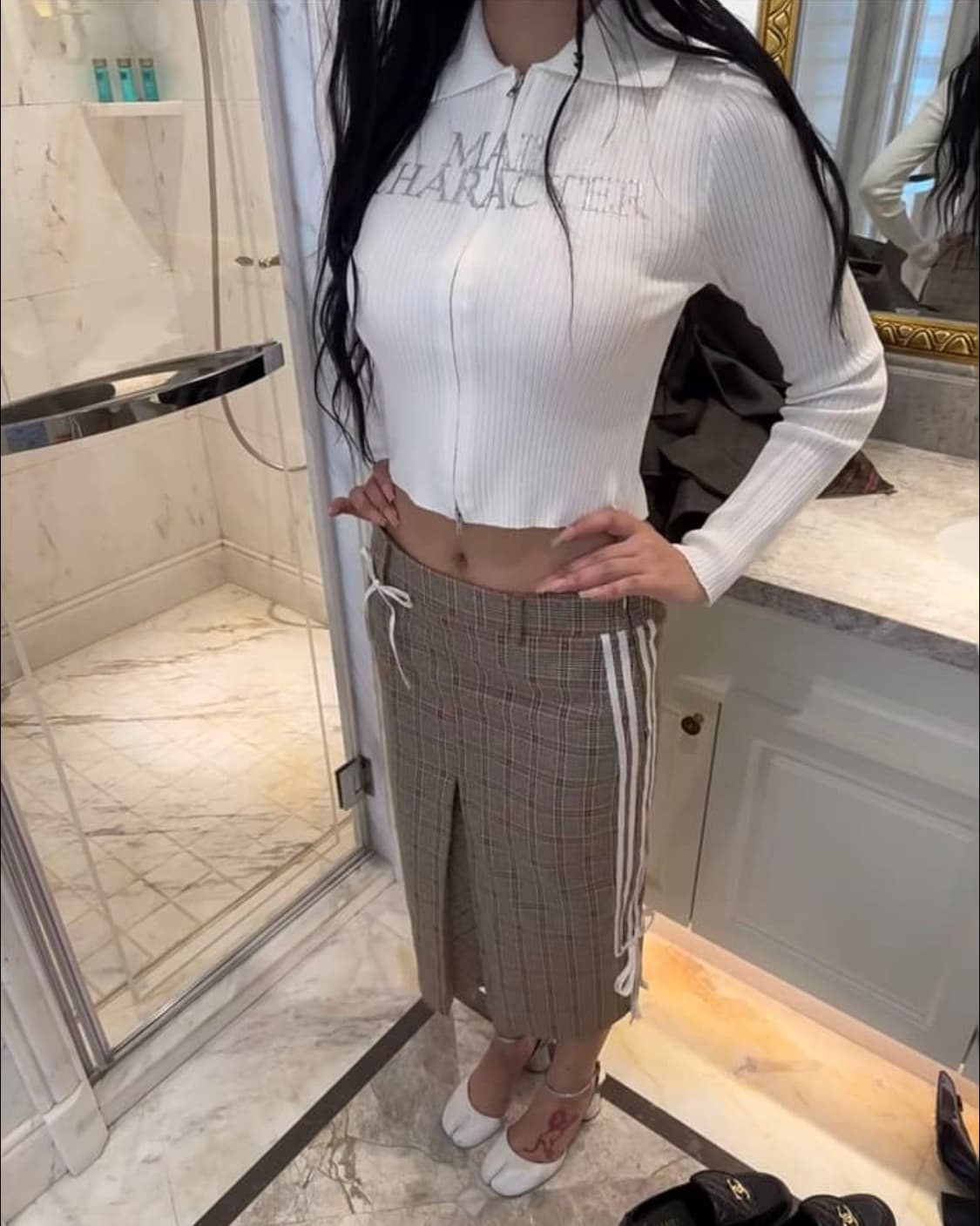 Praying 니트 집업 탑 상품이미지2