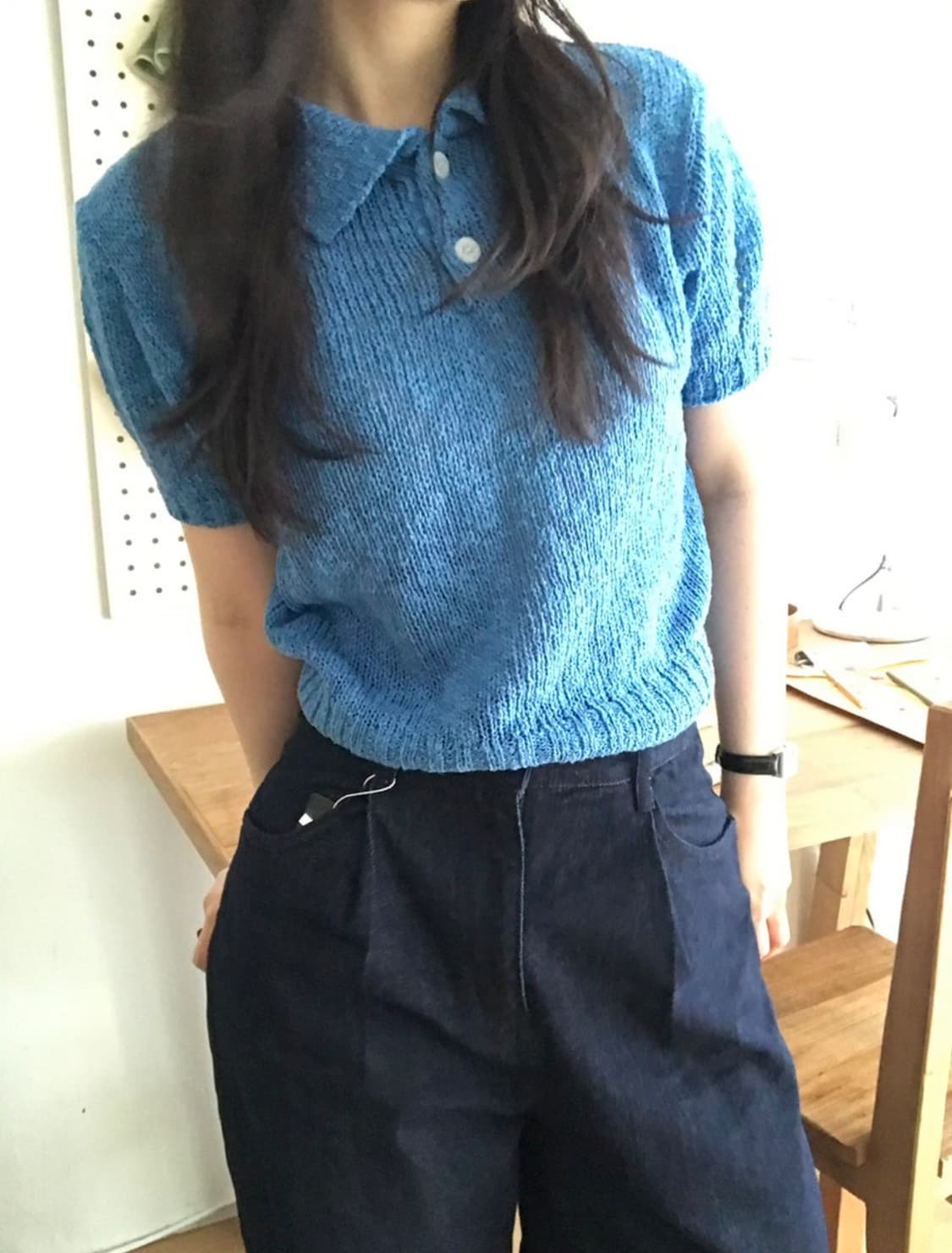 mitty knit blue 상품이미지8