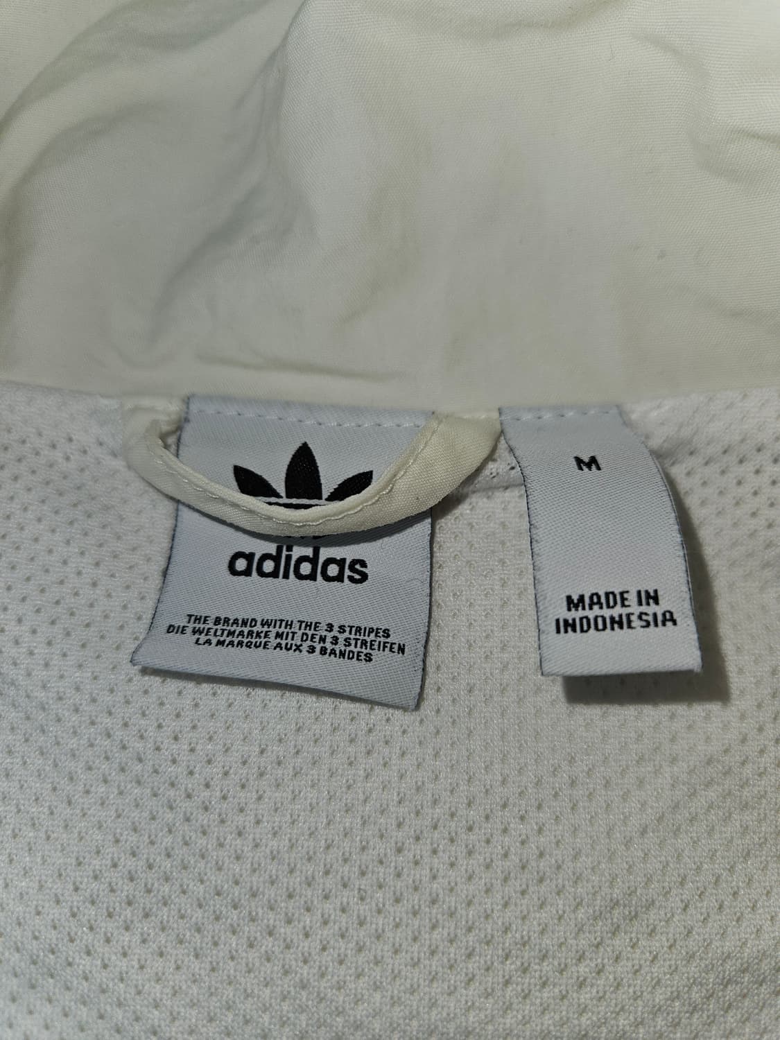 아디다스 오리지널 크롭 트랙자켓 져지 자켓 삼선 화이트검 M 상품이미지2