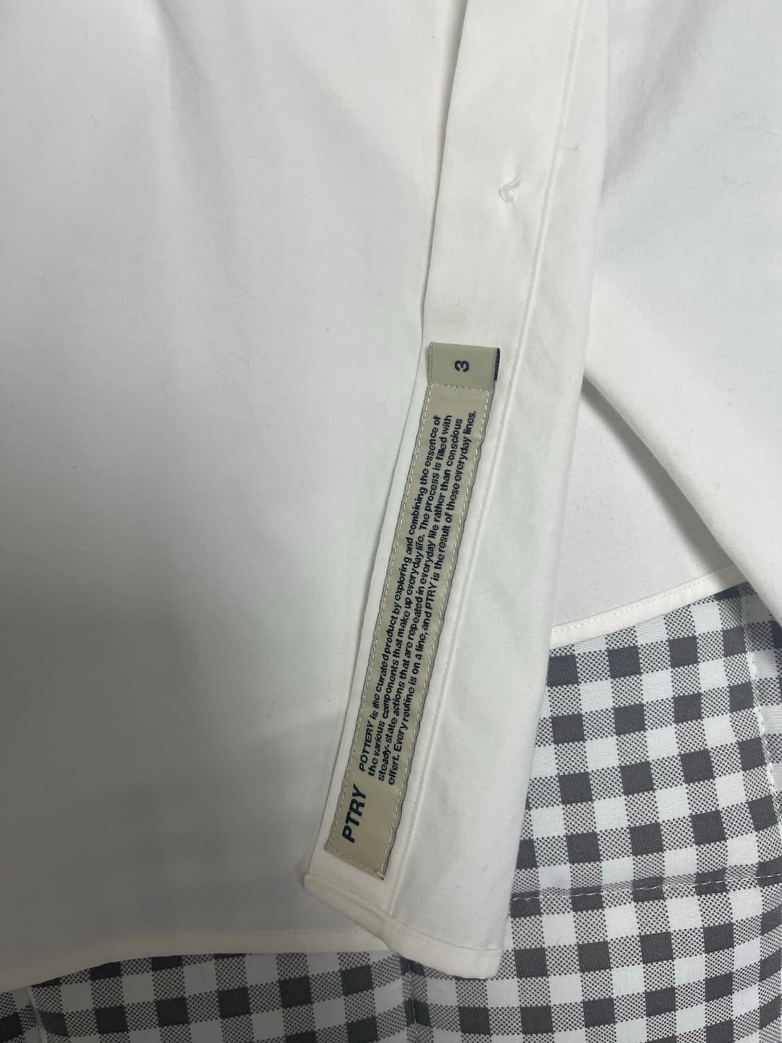 포터리 컴포트셔츠 화이트 사이즈 3 상품이미지2