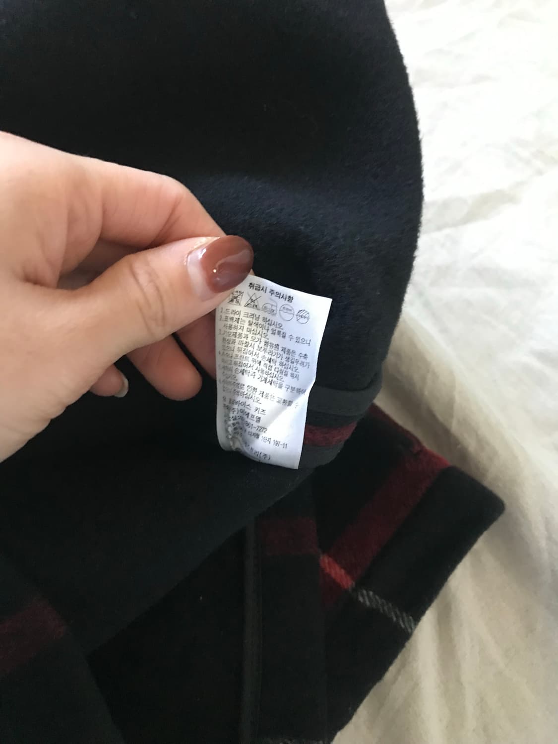 리바이스 레드 탭 체크 떡볶이 코트 상품이미지9