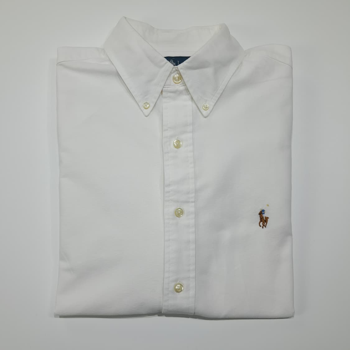 CL448 2XL 폴로 90s 코튼 멀티포니 버튼다운 화이트 셔츠 남방 상품이미지7