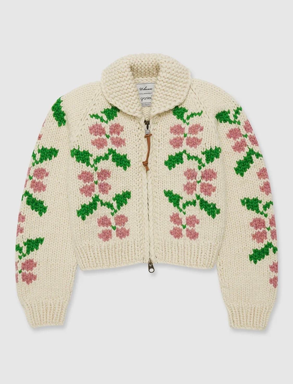 얼바닉30 플루메리아 핸드메이드 가디건 상품이미지1