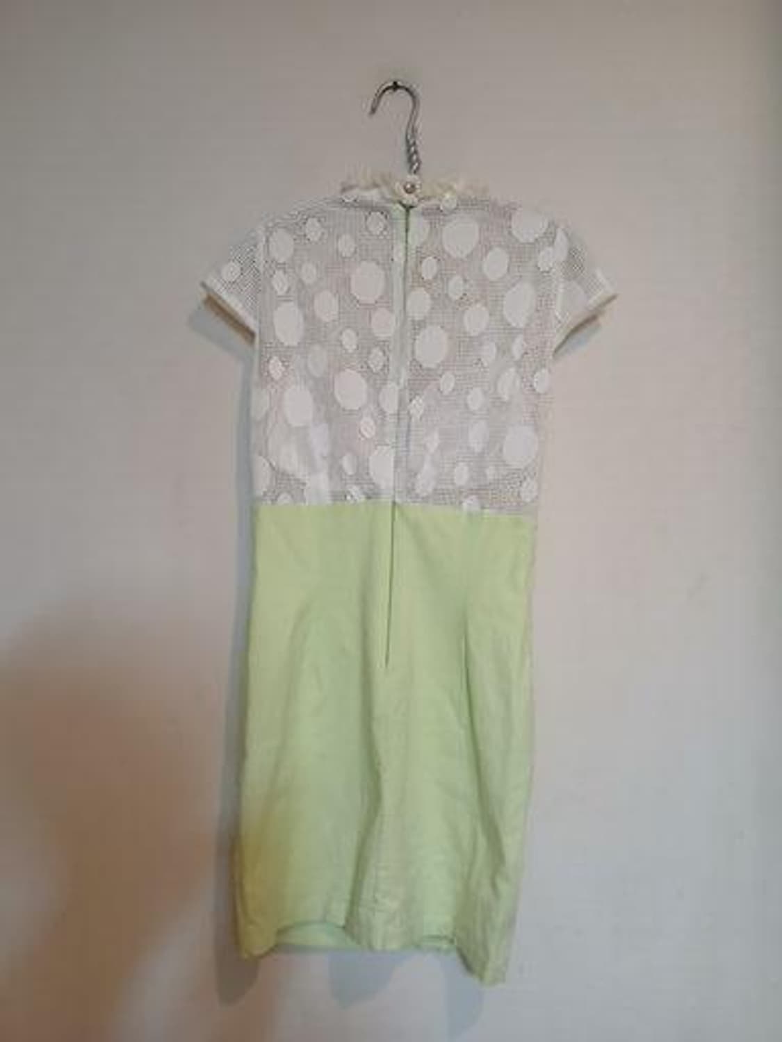 나롱쥐 화이트 레이스 민트 캡 원피스 망사 드레스 섹시 홀복 파티 클럽룩 상품이미지5