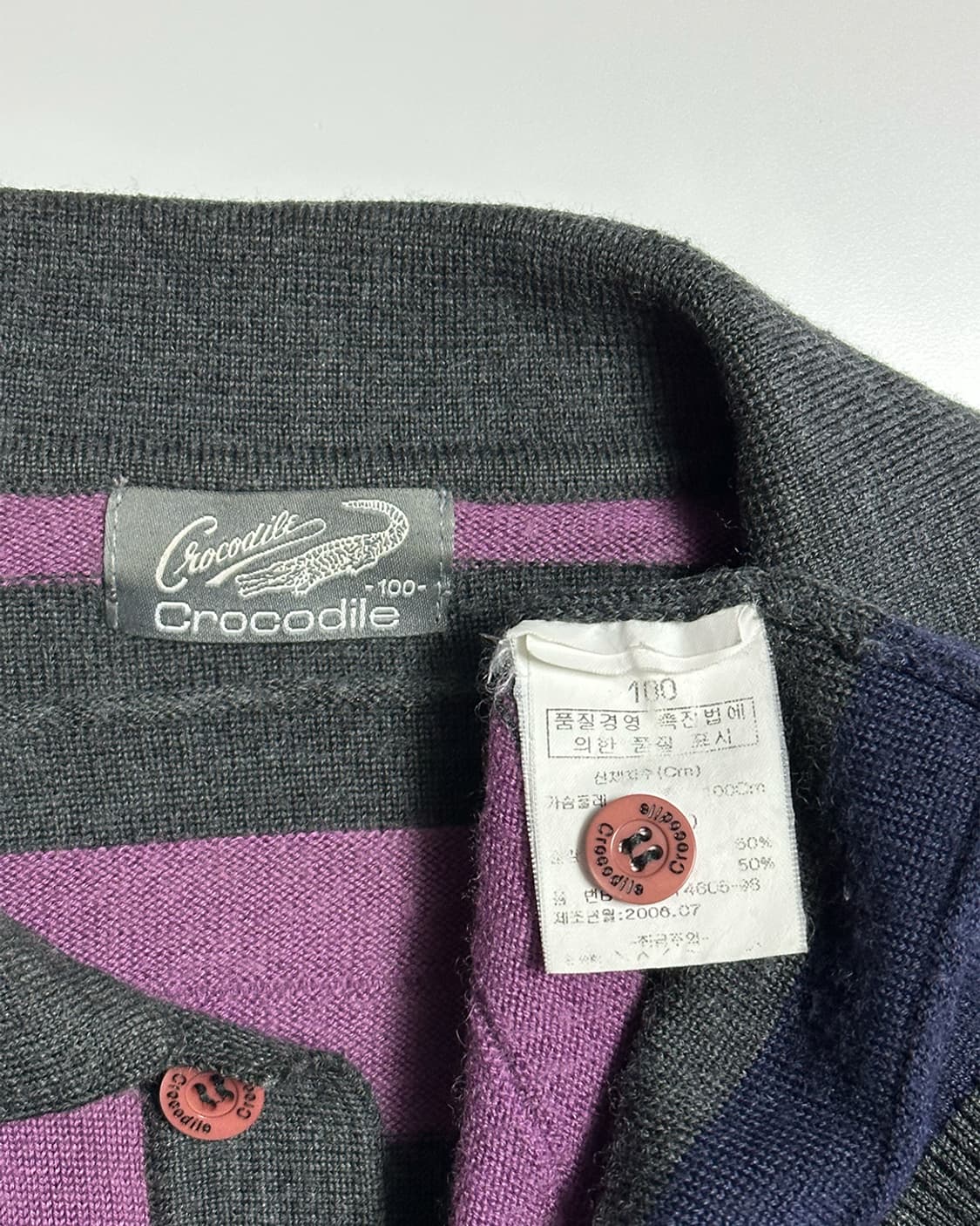 크로커다일 단가라 카라 니트 상품이미지5