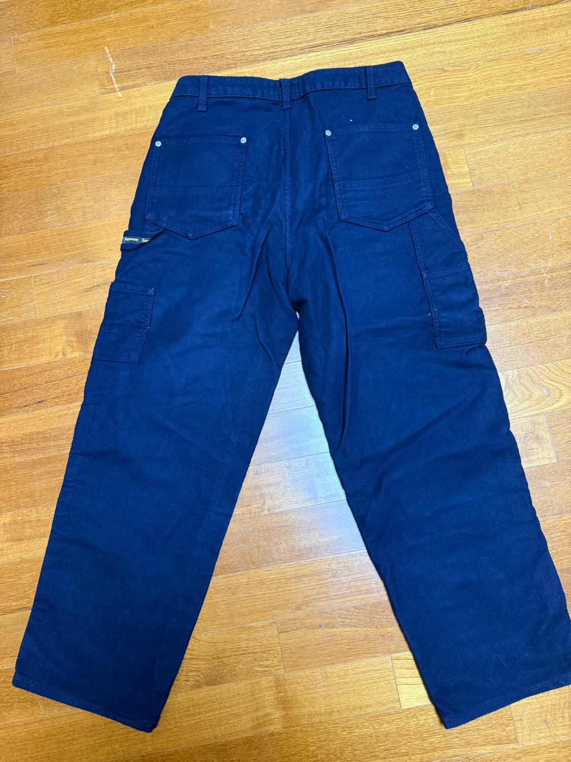 슈프림 네이비 몰스킨 더블니 팬츠 상품이미지4