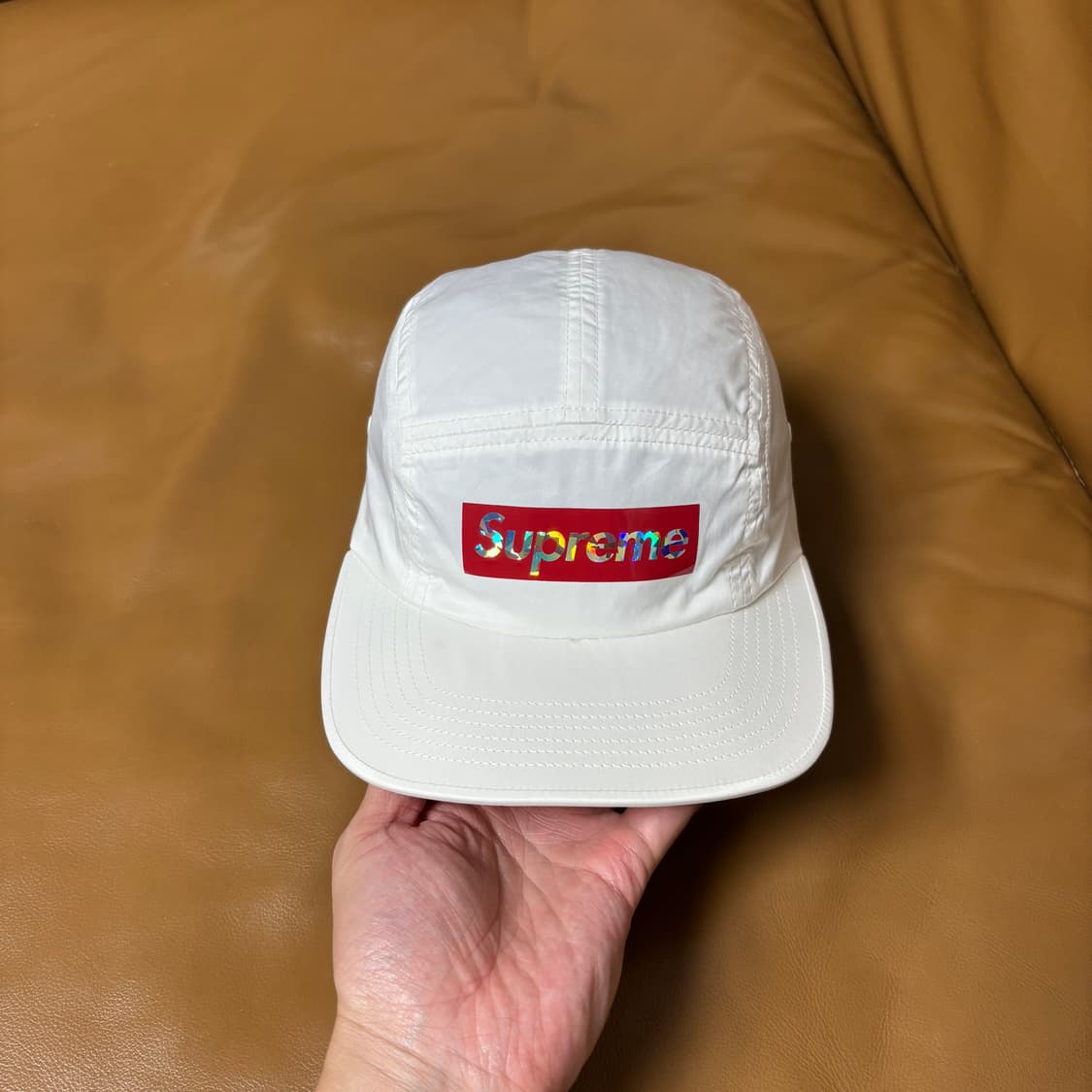 Supreme 슈프림 화이트 캠프캡 모자 (White) 상품이미지2