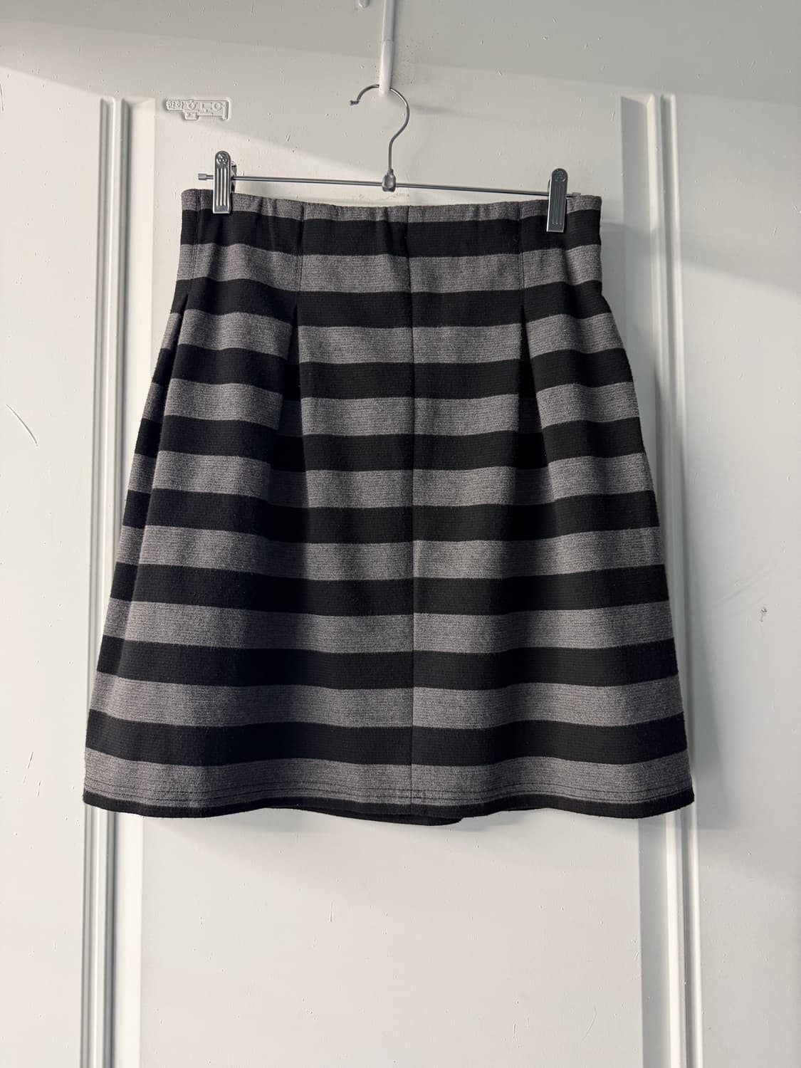 일본빈티지 스트라이프 핀턱 미디스커트 상품이미지5