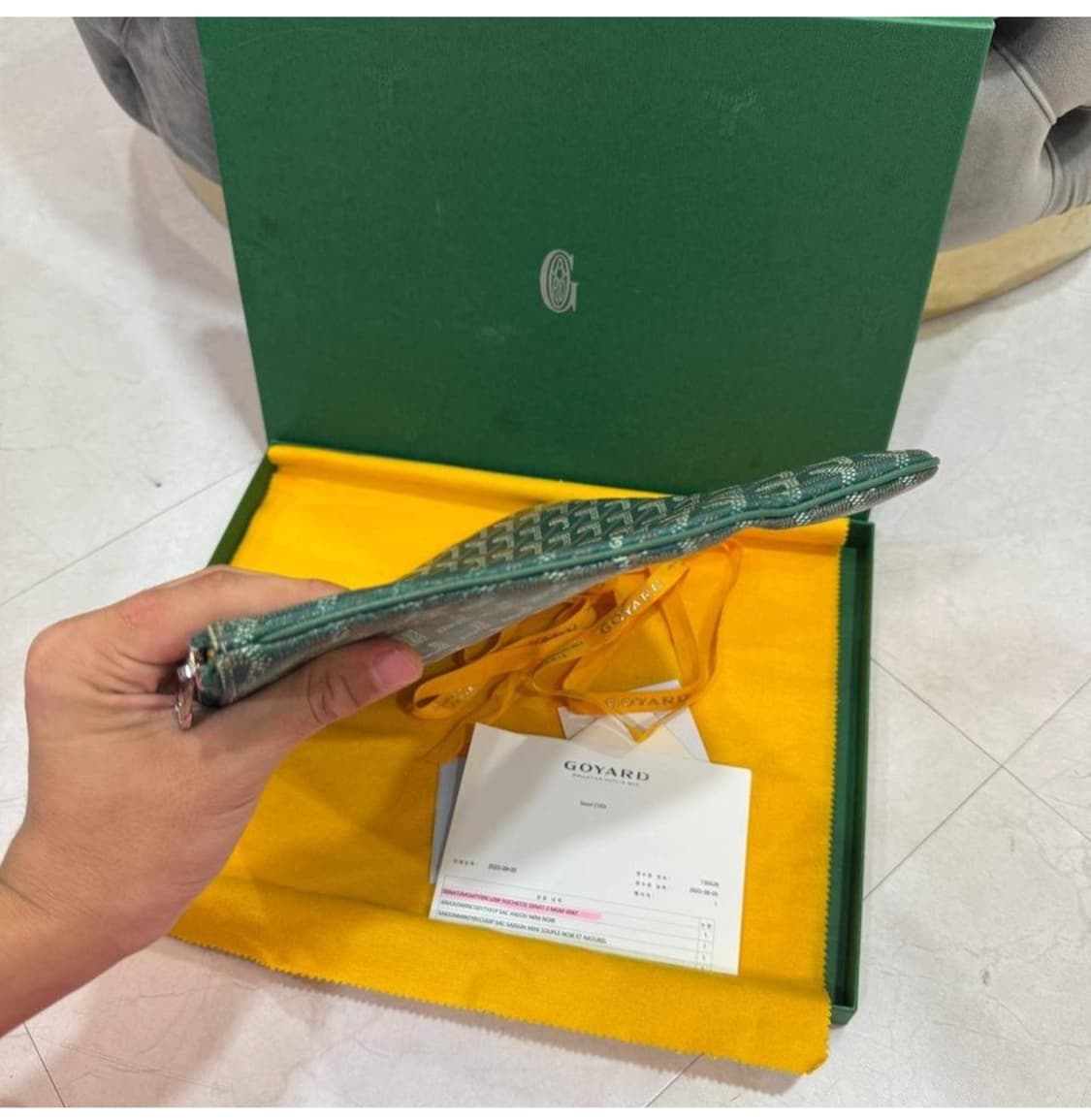 고야드 mgm 그린 클러치 상품이미지6