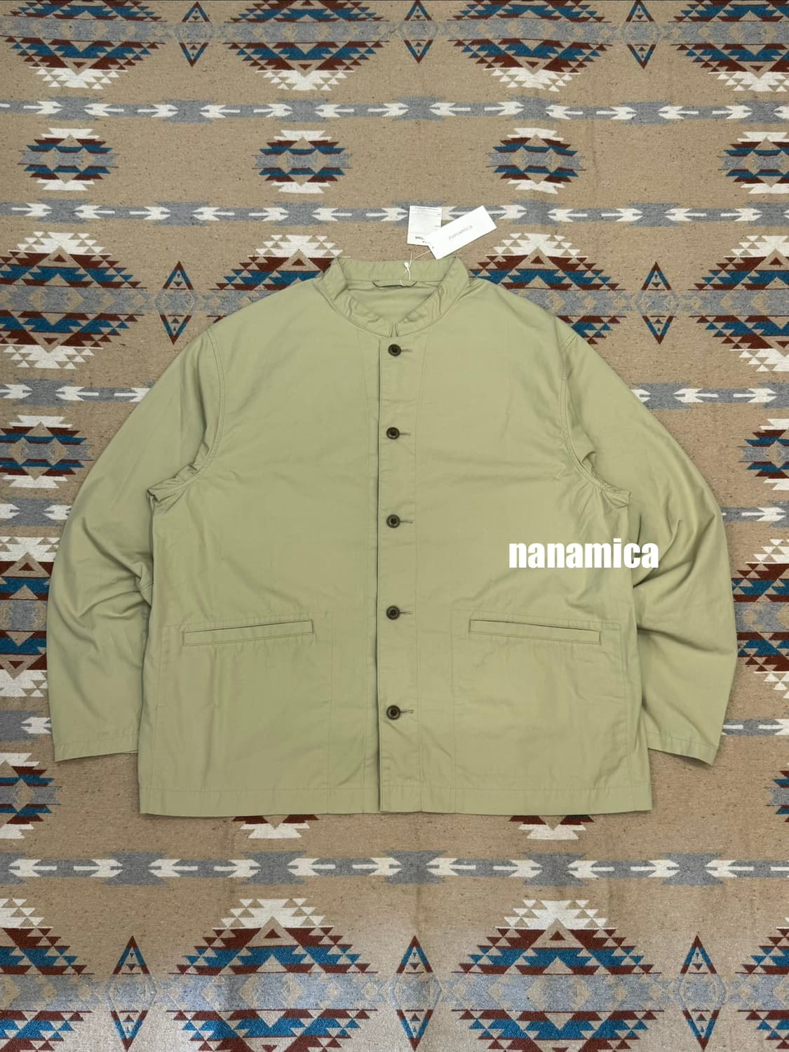 [XL][110] 나나미카 벤드 카라 셔츠 자켓 상품이미지1