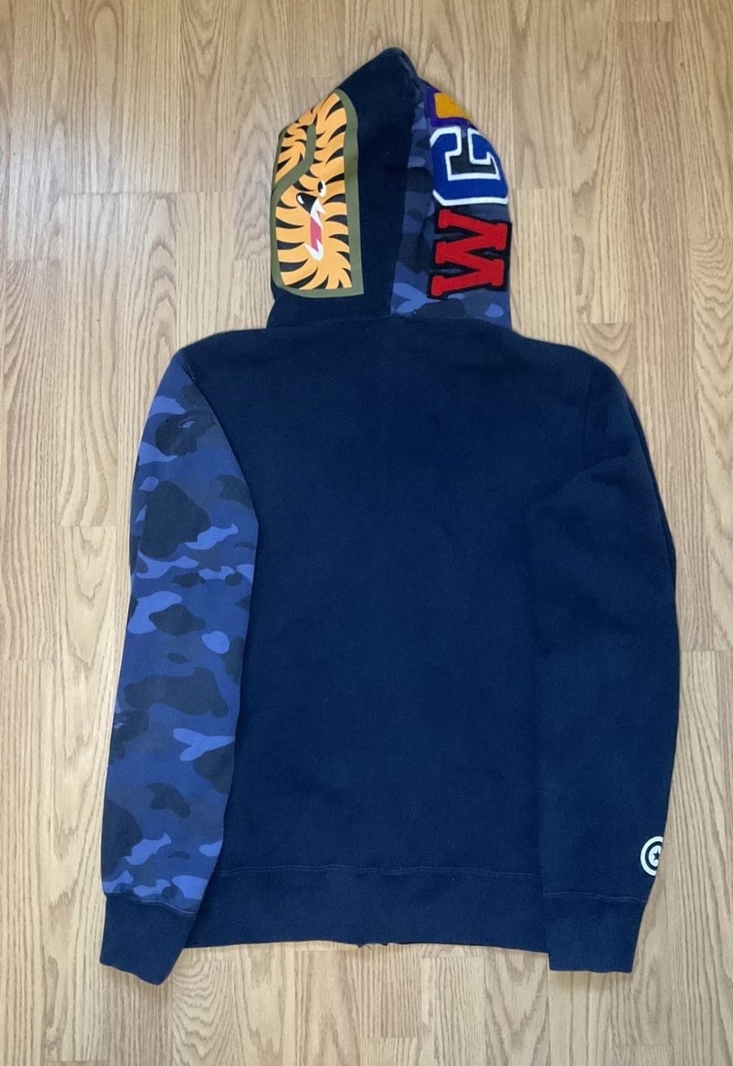 베이프 하프 카모 샤크 후드집업 블루 상품이미지10