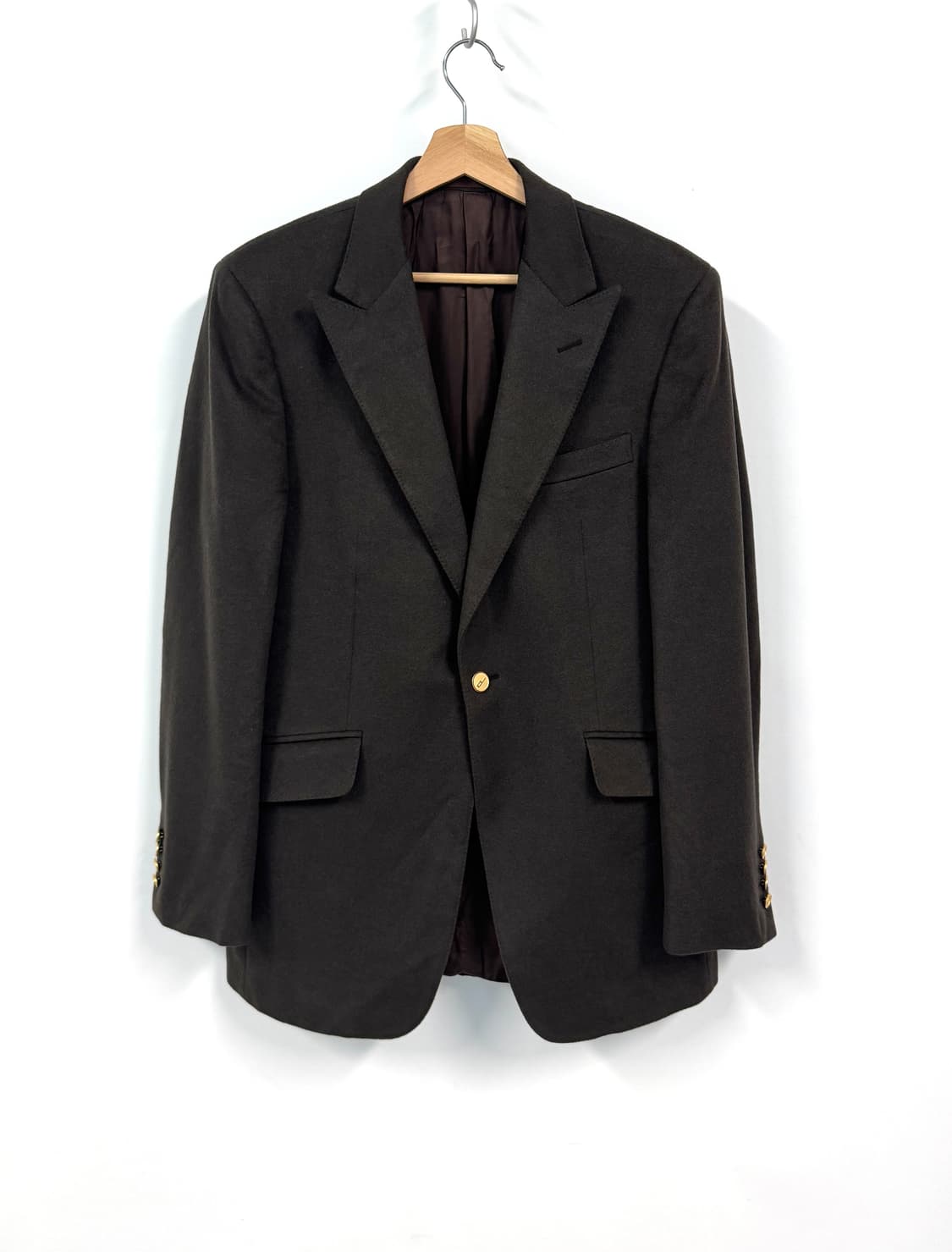 dunhill 던힐 금장 원버튼 캐시미어 블레이저 자켓 50 상품이미지1