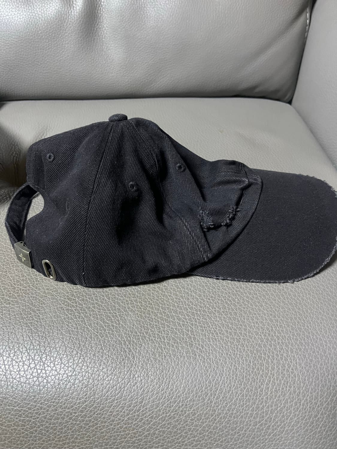 BLR 데님 블랙 캡 모자 상품이미지3