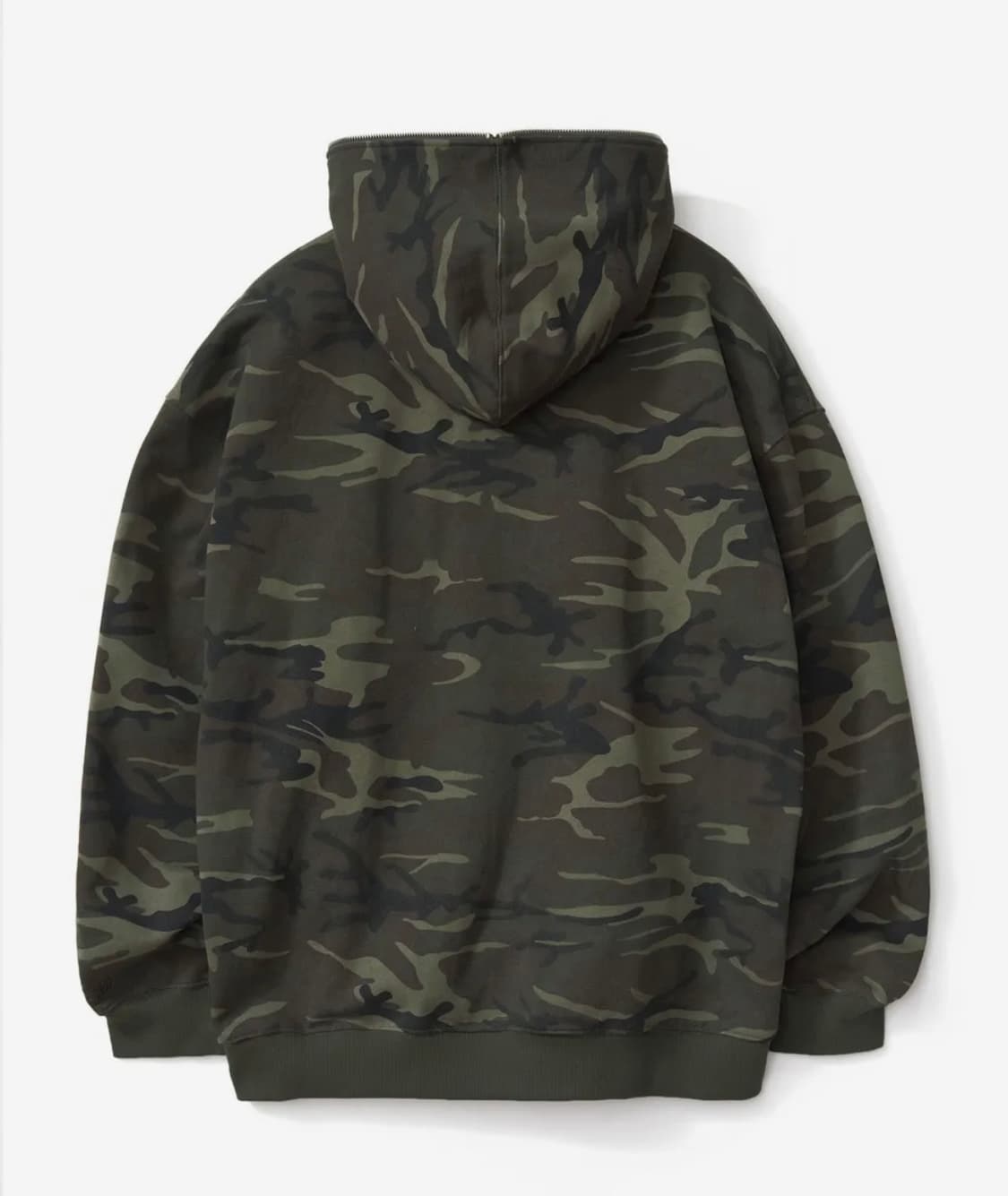 테이크이지 자이언트핏 솔리드 후드집업 (카모카키) 상품이미지2