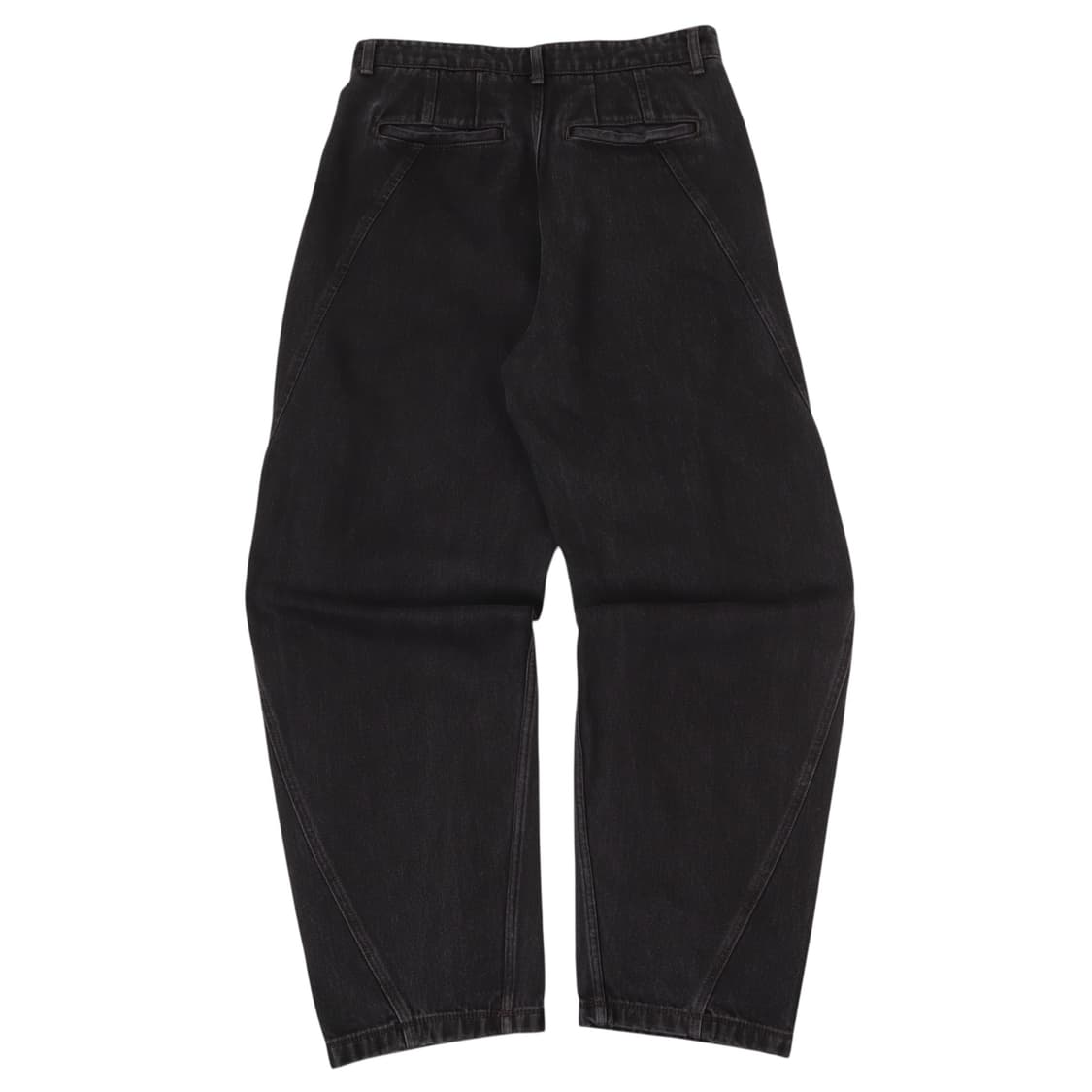 Coor 쿠어 핀턱 커브드 데님팬츠 상품이미지4