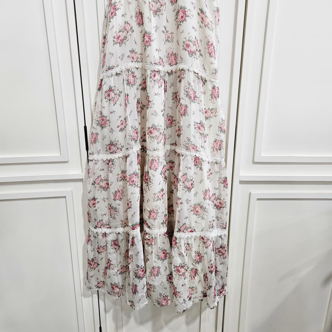 잉그니(INGNI) 플라워 스모크 캉캉 롱 원피스 상품이미지4