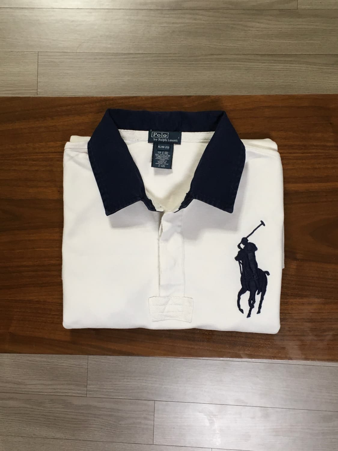 폴로 빅포니 긴팔 럭비티 화이트 상품이미지1