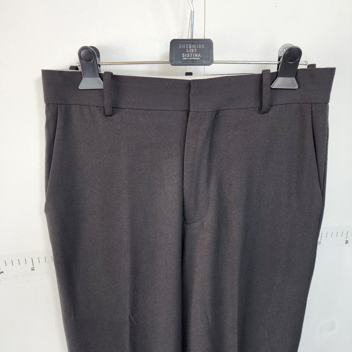 막스마라 검정색 롤업 바지 슬랙스 상품이미지2