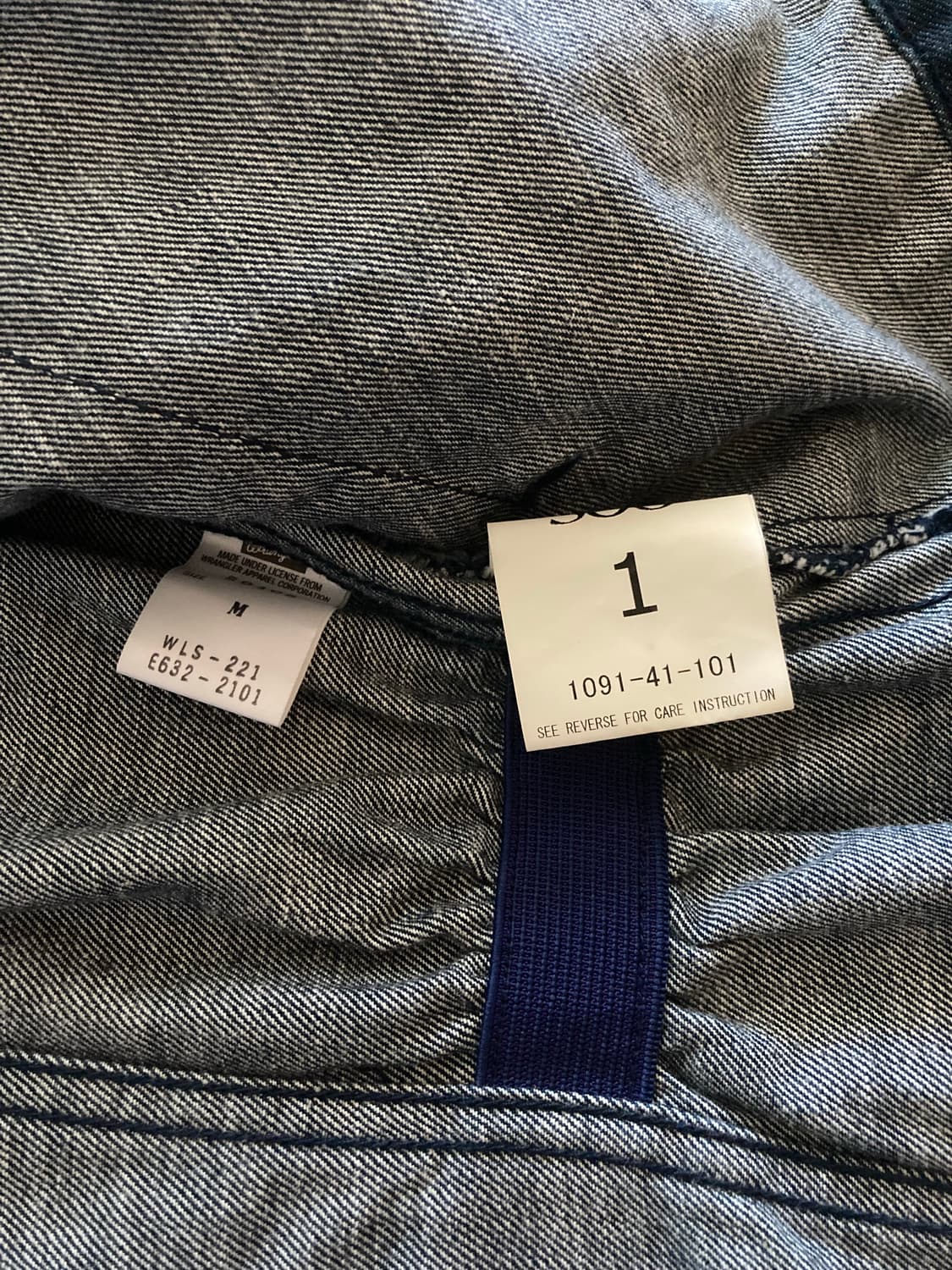 Soe x wrangler 데님 자켓 상품이미지3