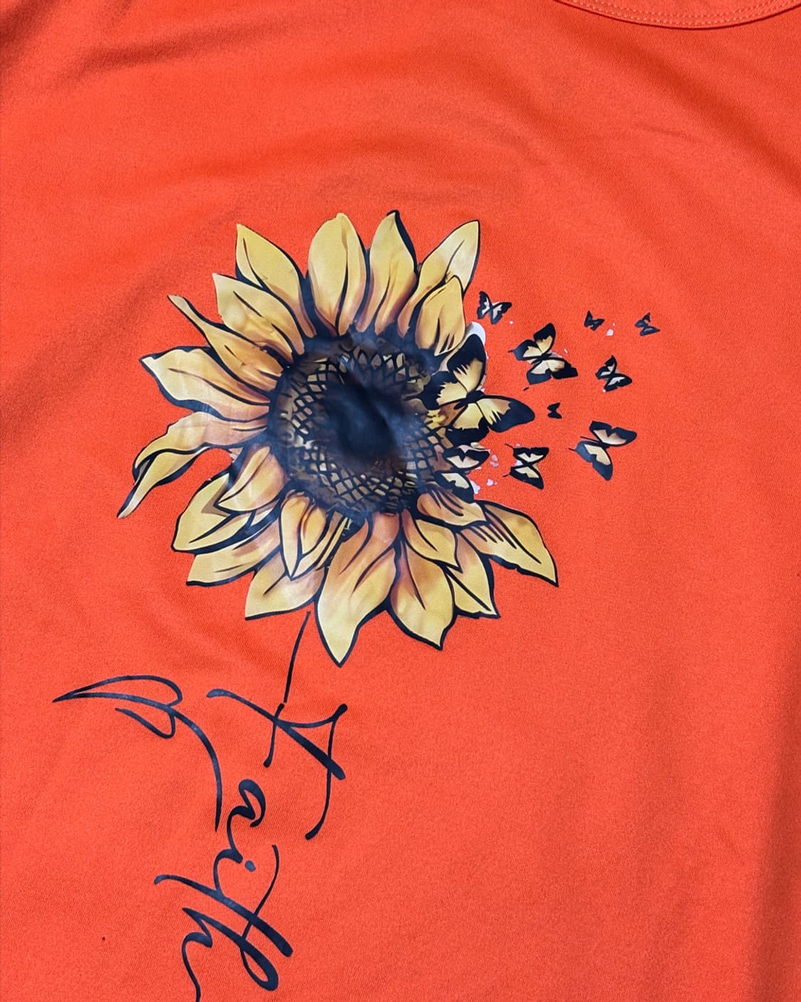 일본빈티지 해바라기 티셔츠 상품이미지3