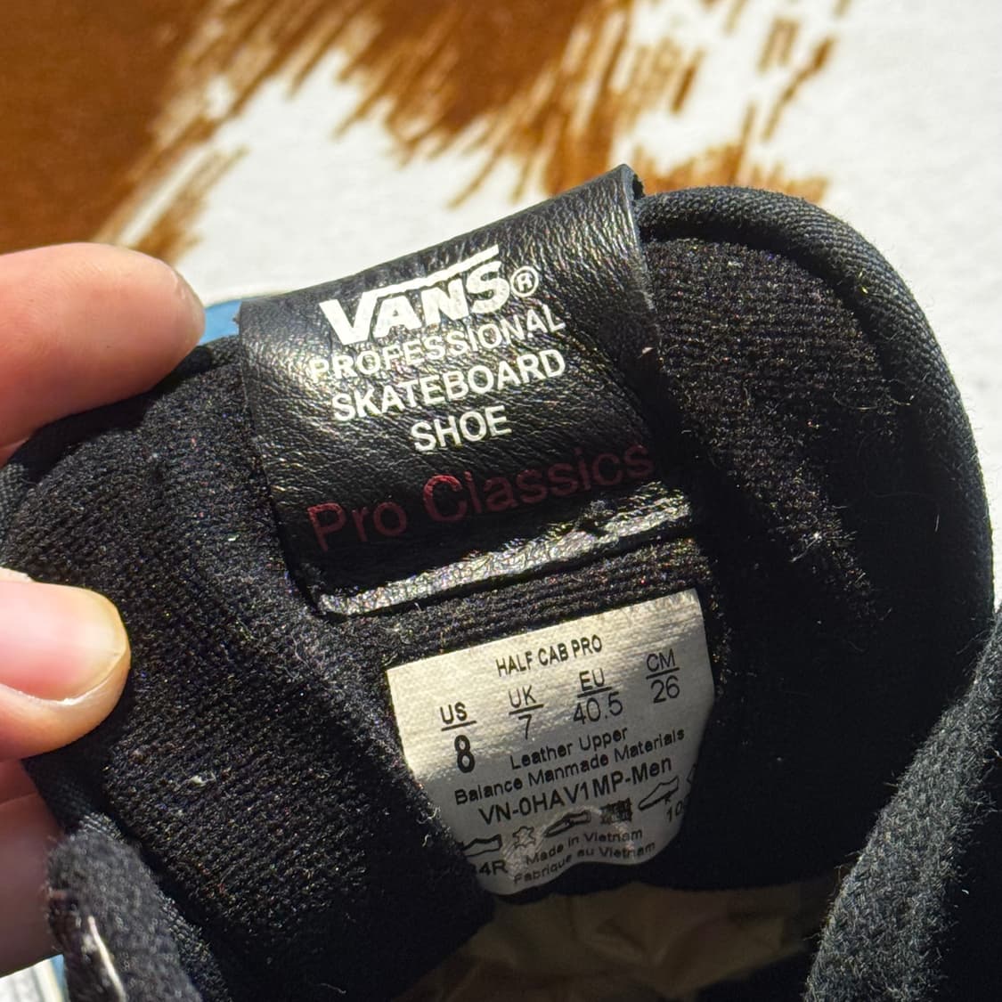 반스 하프캡 프로 스웨이드 블루 (260) 상품이미지8