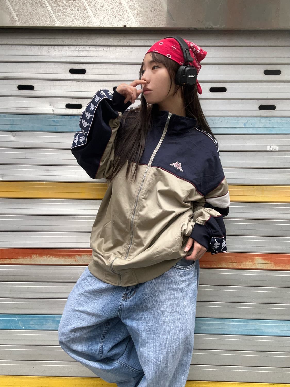 90s KAPPA 올드스쿨 져지 사이드라인 트랙탑 상품이미지1