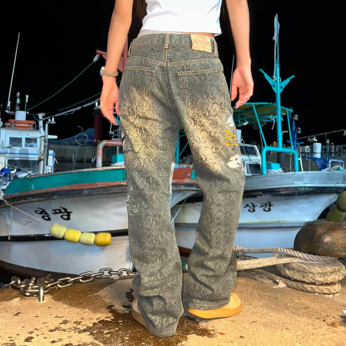 karakuri tamashii snake skin pants 상품이미지4