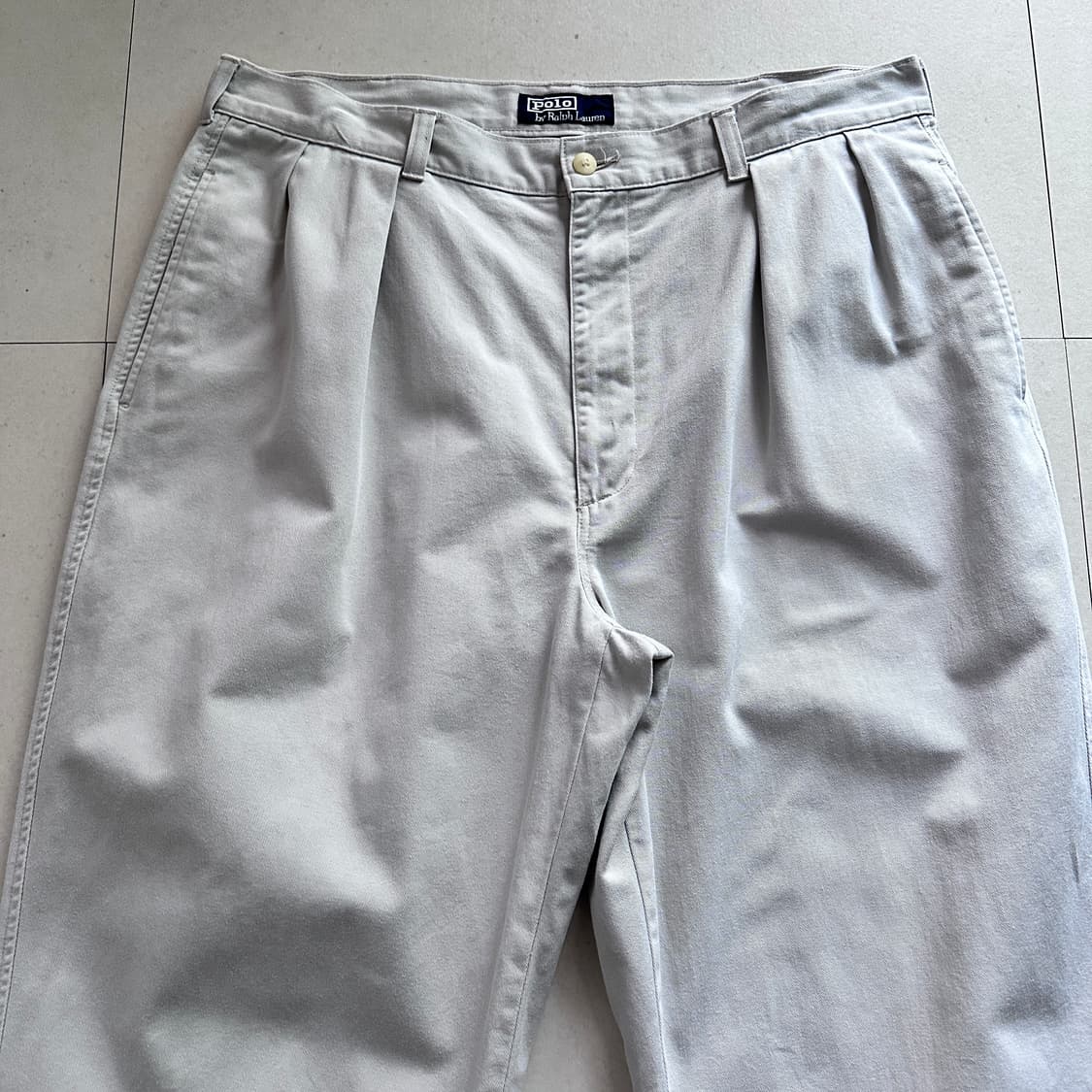 90s 폴로 랄프로렌 어센틱 사각탭 투턱 치노팬츠 36 상품이미지3