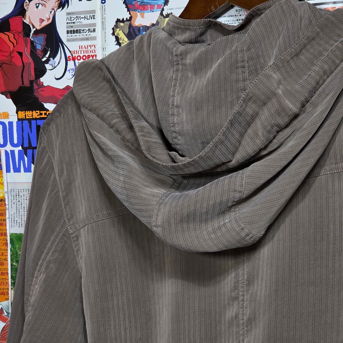 JPN 브라운 스트라이프 야상 자켓 상품이미지7