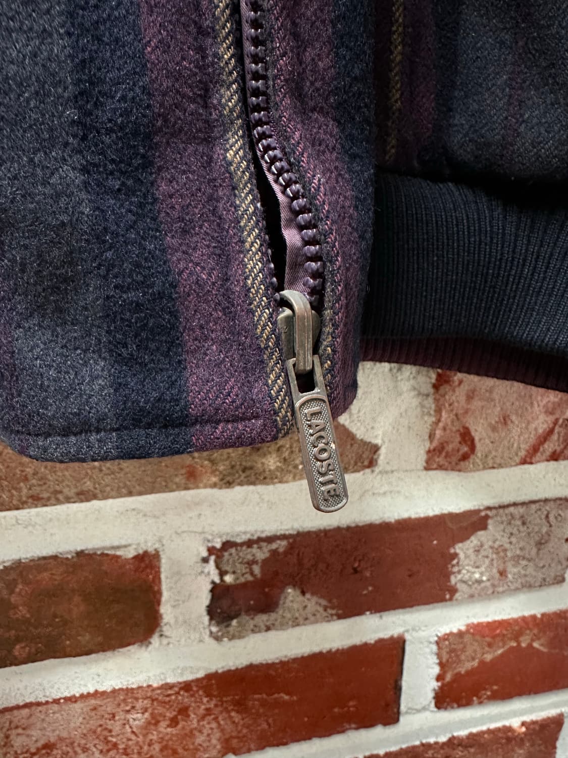 (105)90s 라코스테 리버시블 울 블루종 상품이미지3