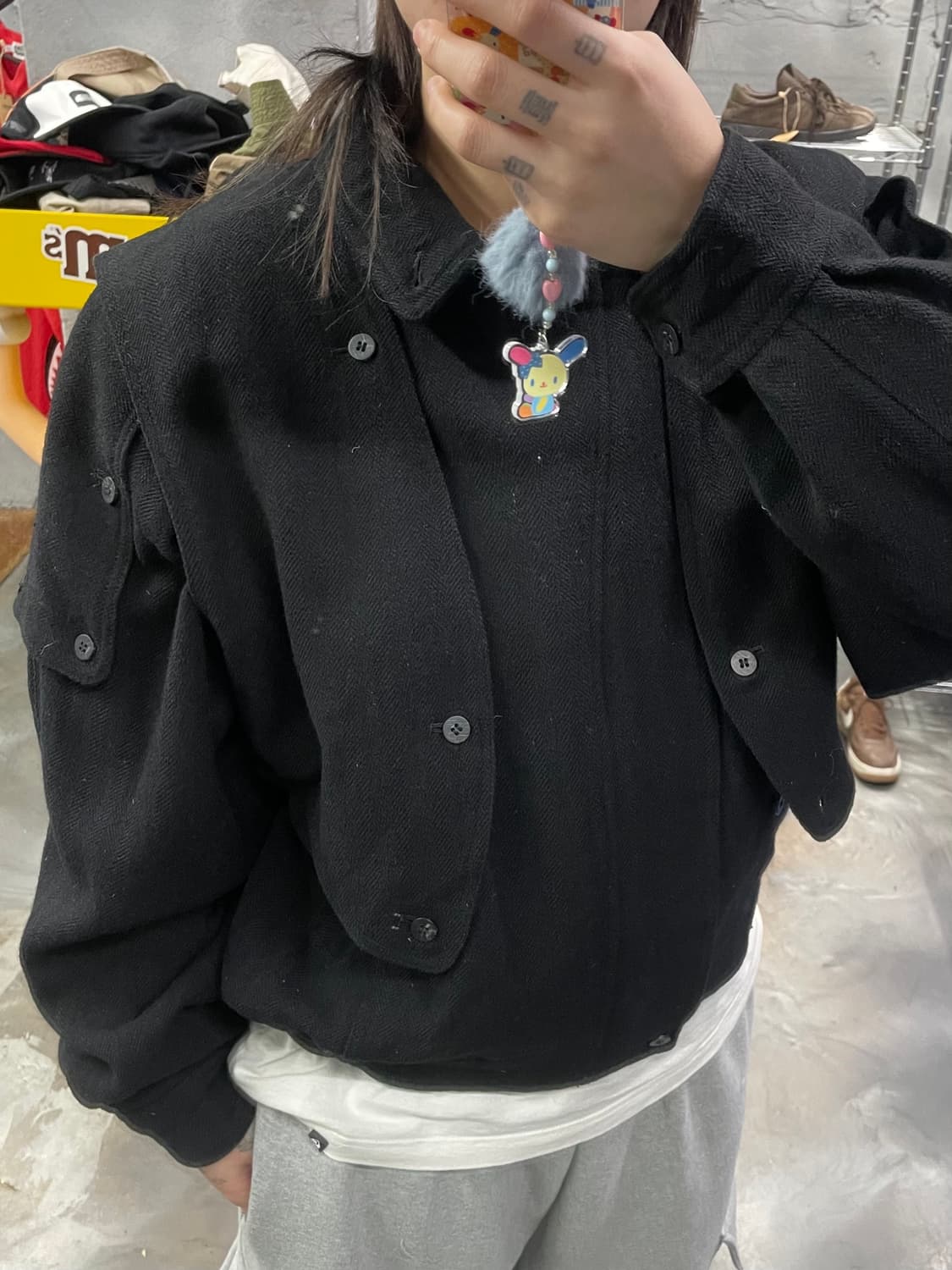 테테옴므 더블 레이어드 봄버 자켓 상품이미지8