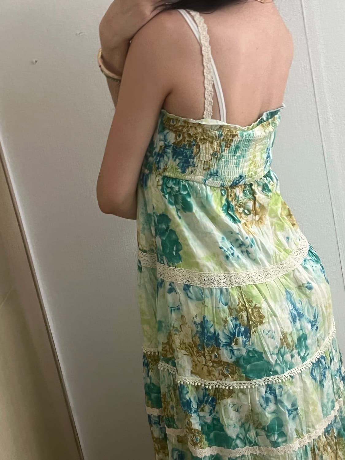 빈티지 모리걸 하구미 비치 글리터 롱원피스 대장!! 상품이미지8