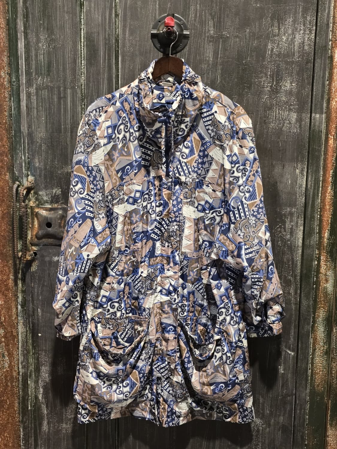 80sGeometricAbstract Pattern Windbreaker 상품이미지1