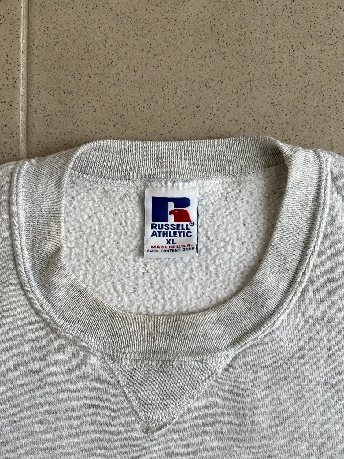 90s 빈티지 러셀 스웻셔츠 밝은그레이 XL USA 상품이미지5