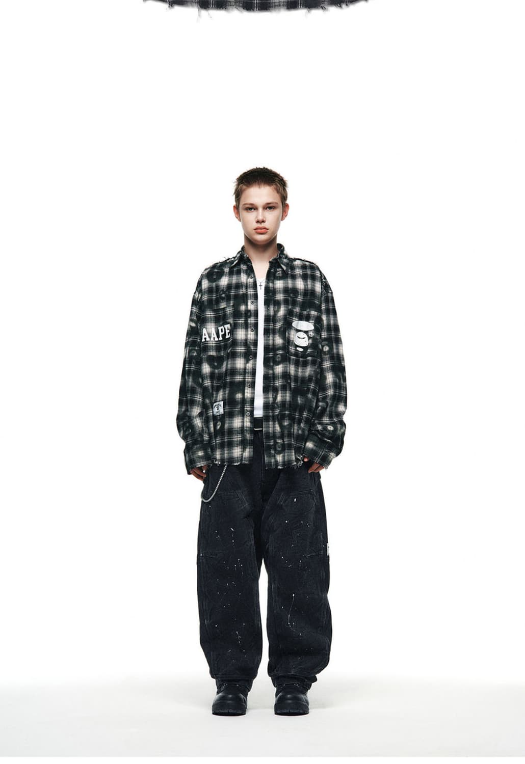 노매뉴얼 에이프 셔츠 L 새상품 상품이미지3