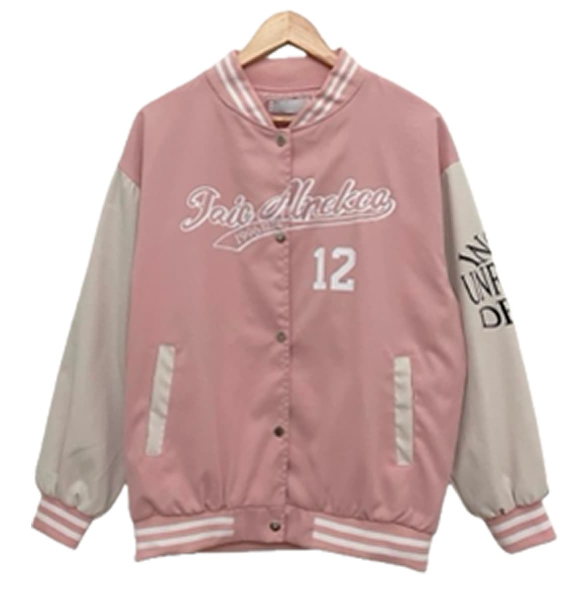 딸기우유 핑크 야구점퍼  상품이미지1