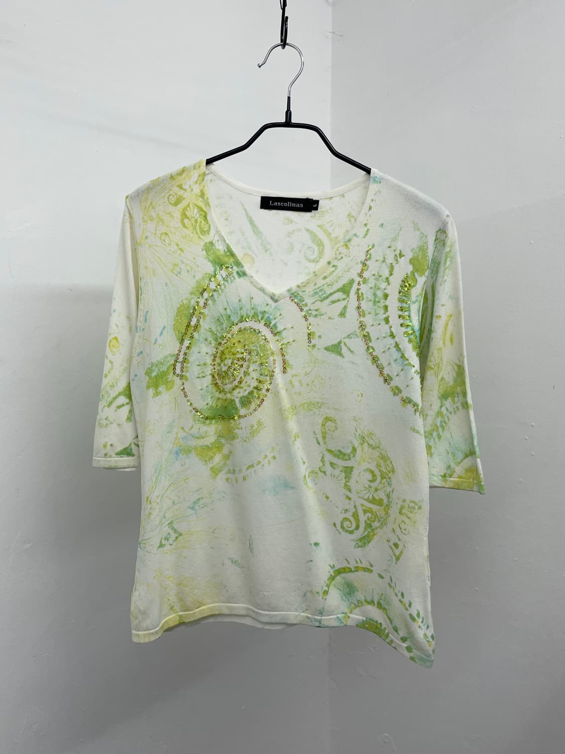 페어리 몽환 플라워 비즈 탑 상품이미지4