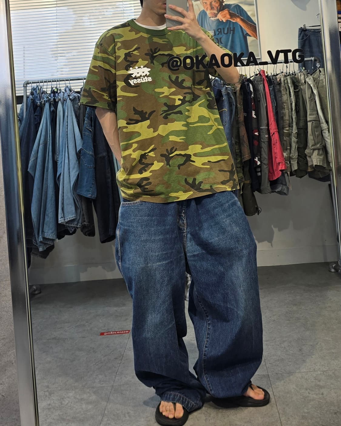 STUSSY 서프 워크 카모 반팔 상품이미지3