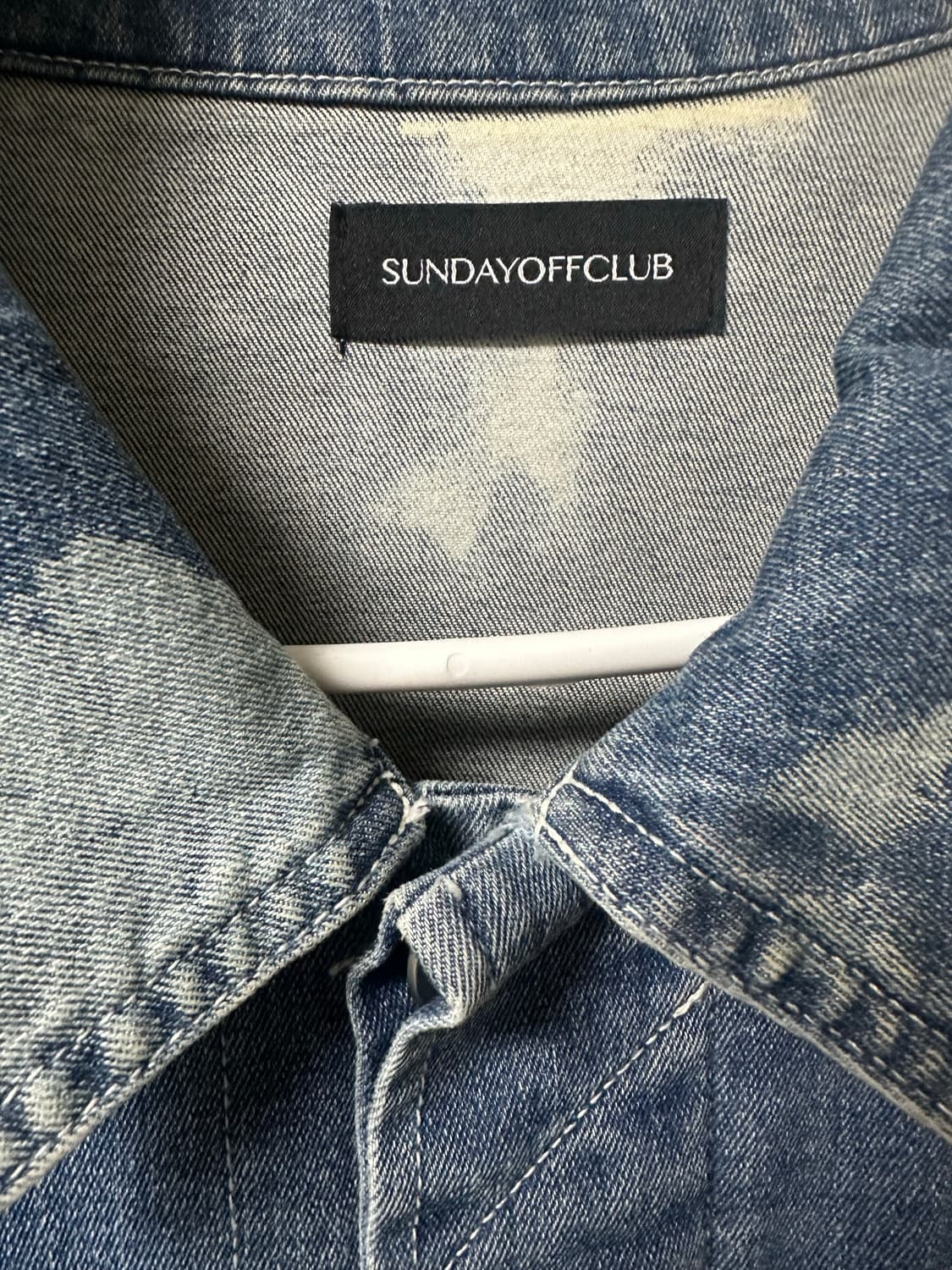 선데이오프클럽 블리치드 데님 자켓 상품이미지5