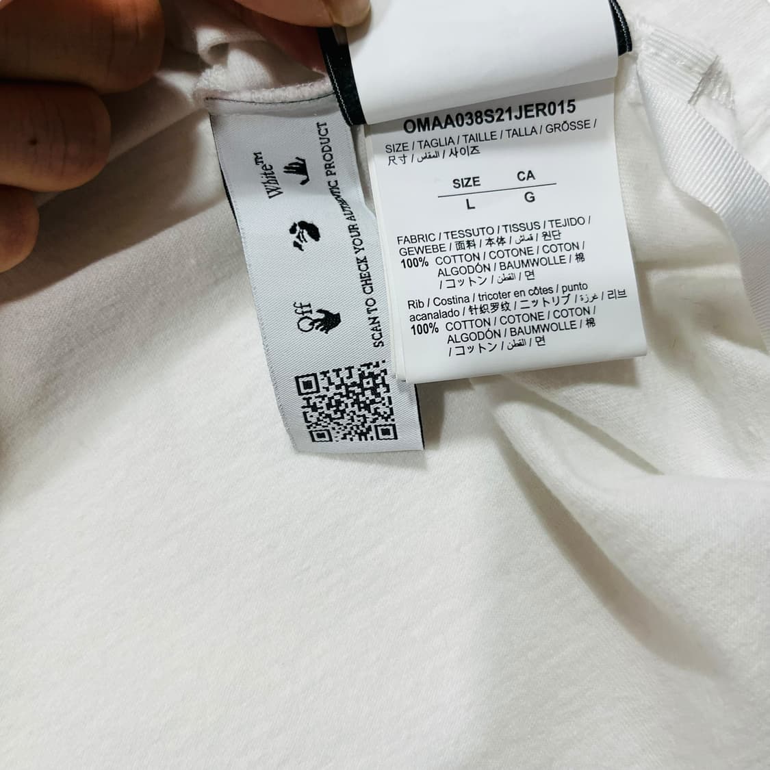오프 화이트 21ss 애플 애로우 화이트 오버 티셔츠 상품이미지8
