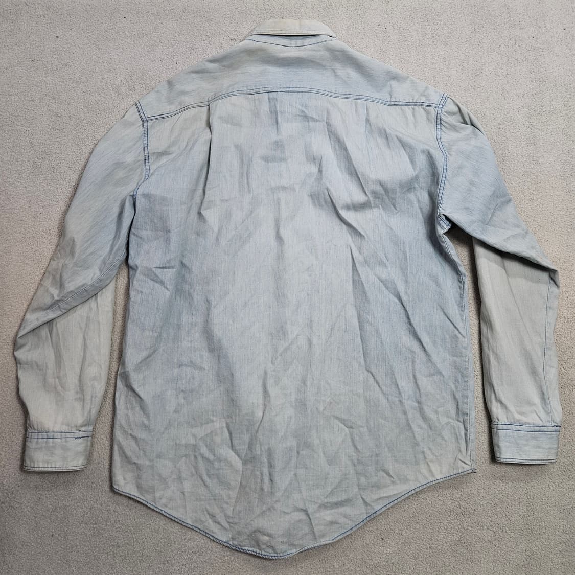 90s Gap 투포켓 샴브레이 셔츠 상품이미지2