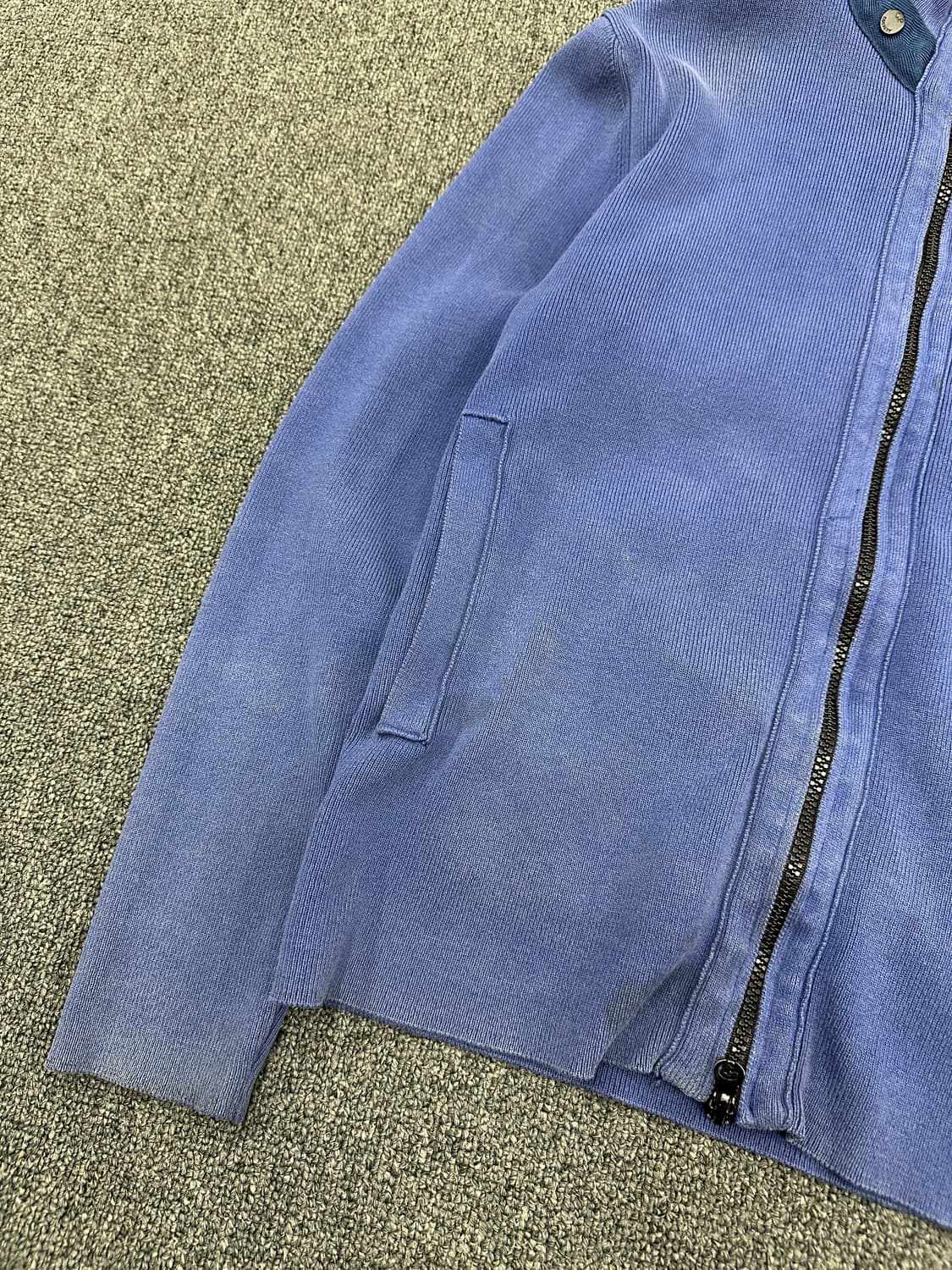 M) CP 컴퍼니 블루 슬림 니트집업 상품이미지6