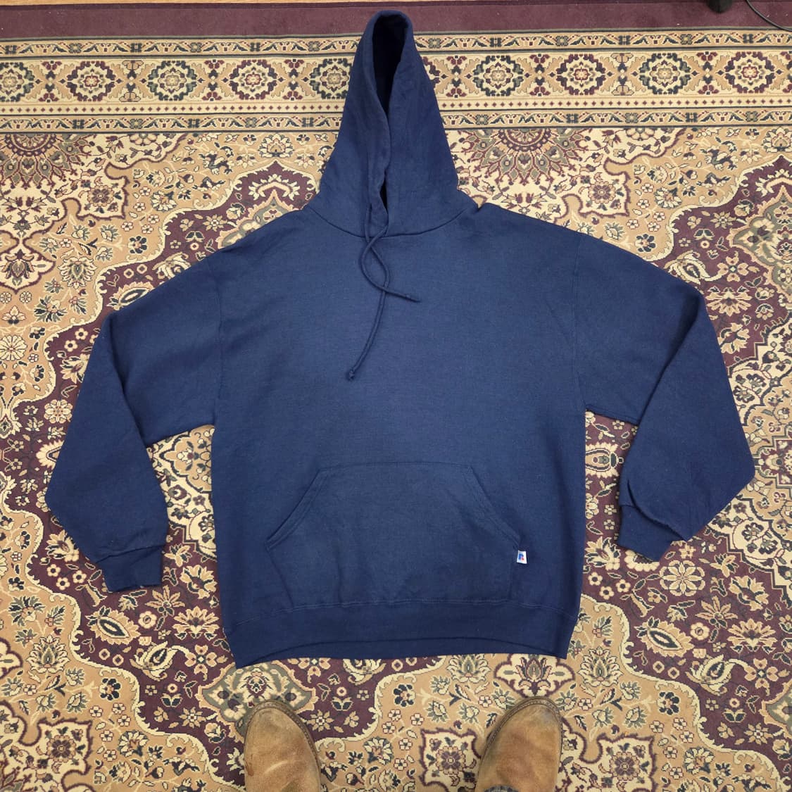 90s 빈티지 러셀 후드 네이비 L 상품이미지1