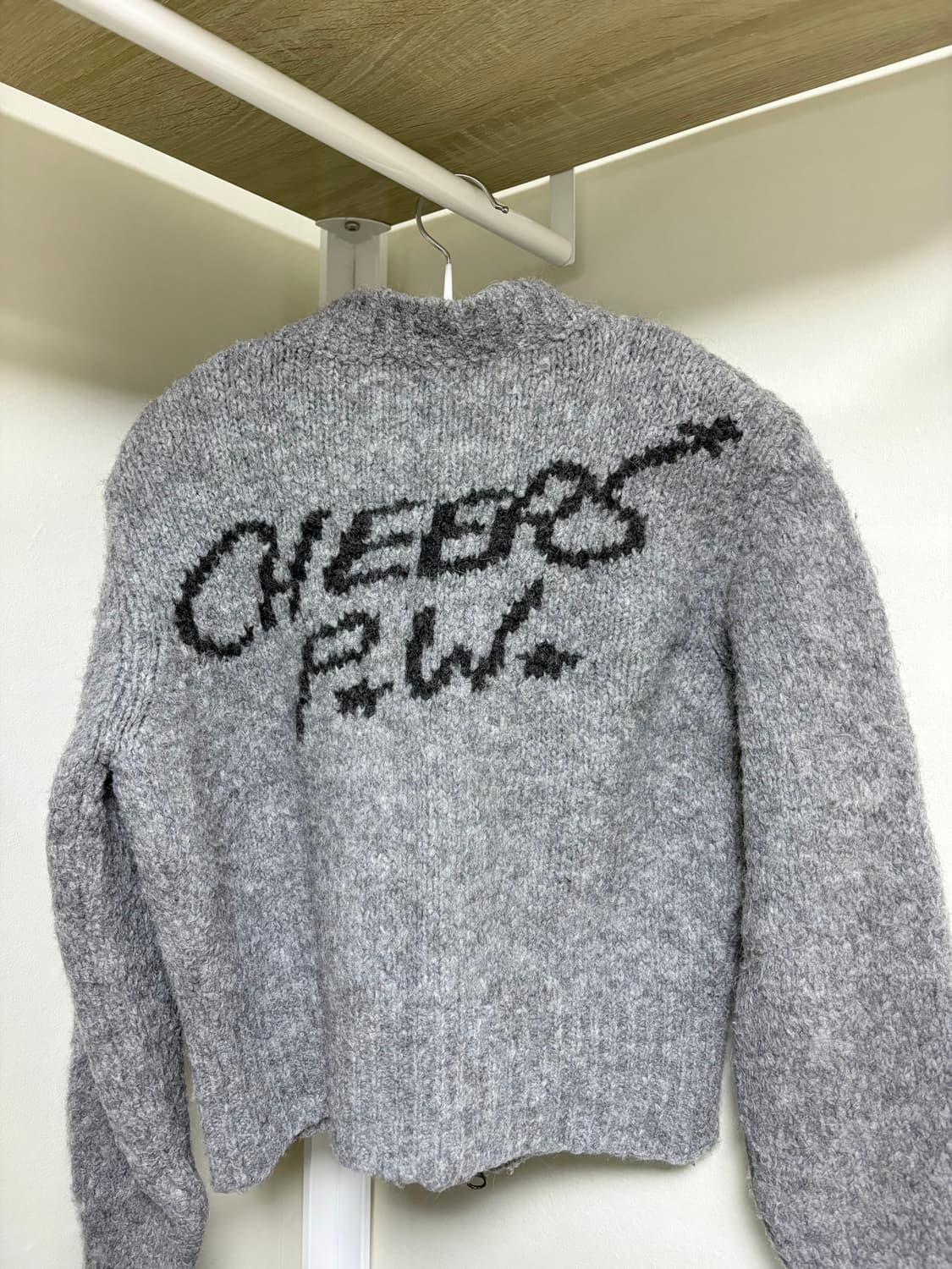 팔로마울 Paloma wool 니트 집업 가디건 / 라이트 그레이 상품이미지4