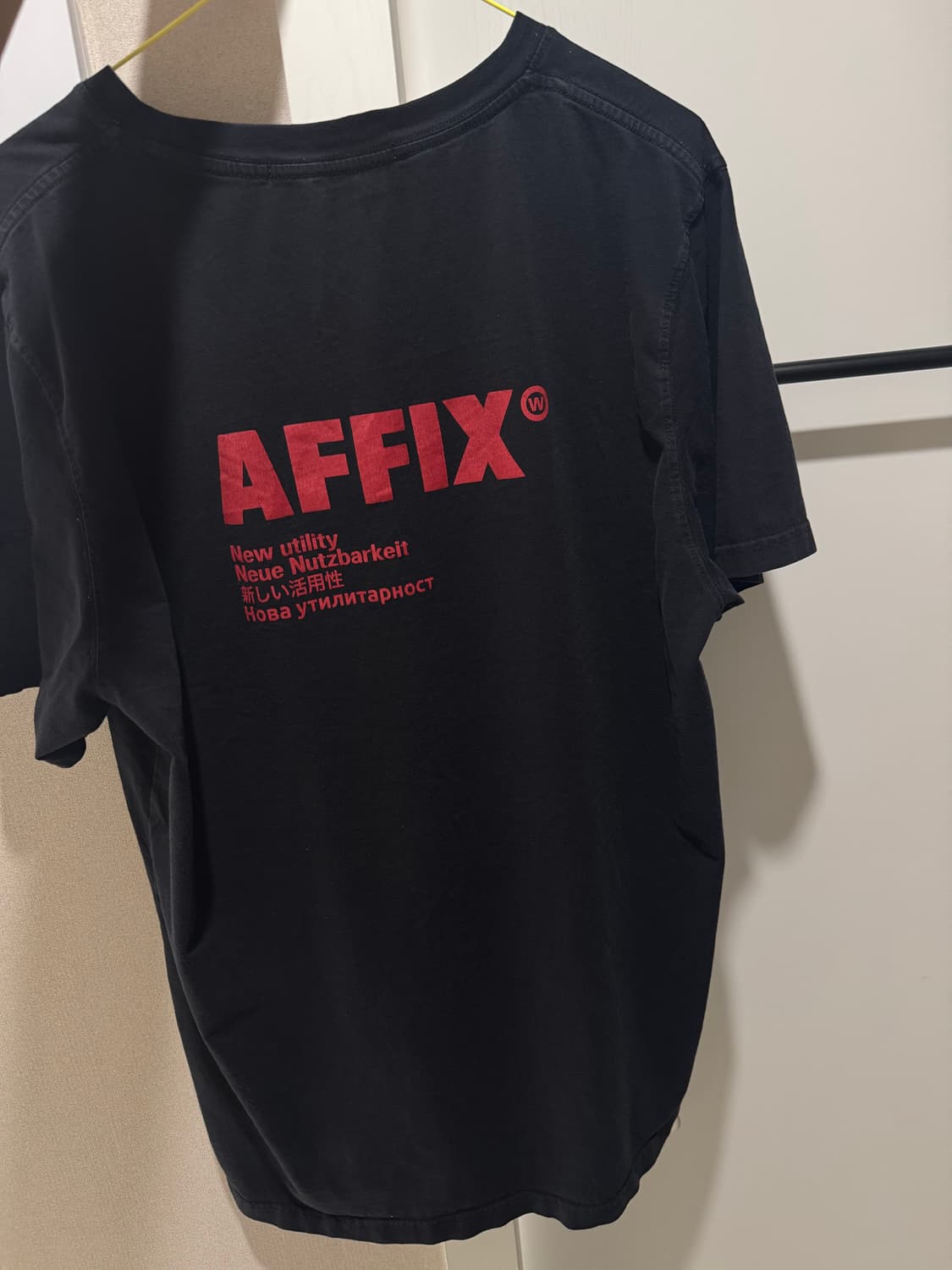XL) 아픽스 AFFIX 반팔 블랙 레드 상품이미지3