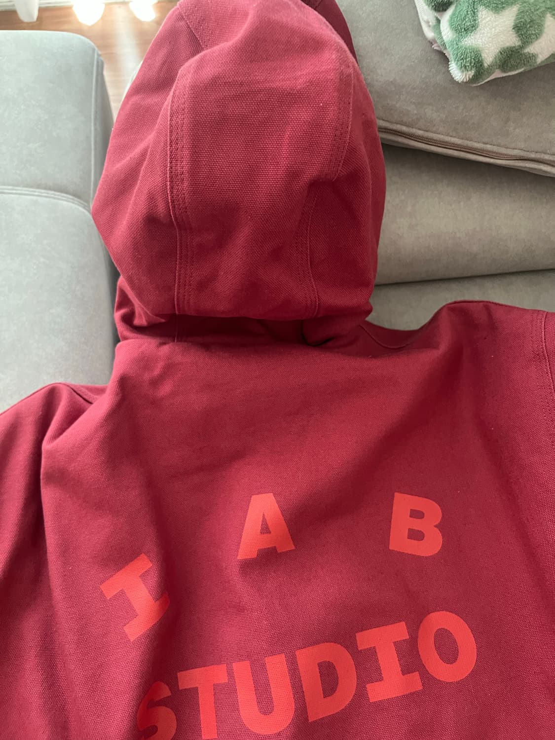 칼하트x아이앱 스튜디오 og 액티브 자켓 어스레드 컬러 상품이미지5