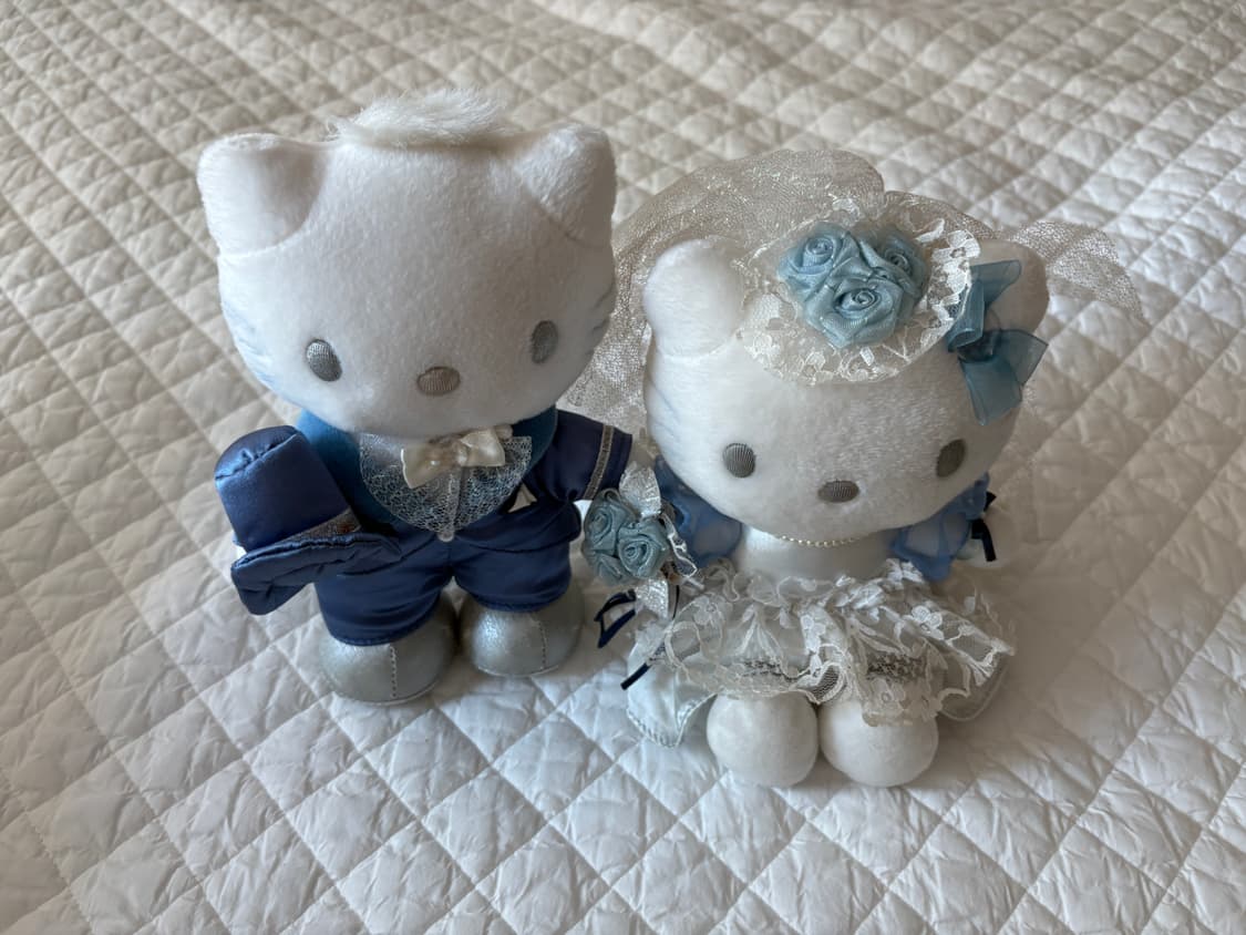 고전 키티 다니엘 커플 고전헬로키티 블루웨딩 상품이미지2