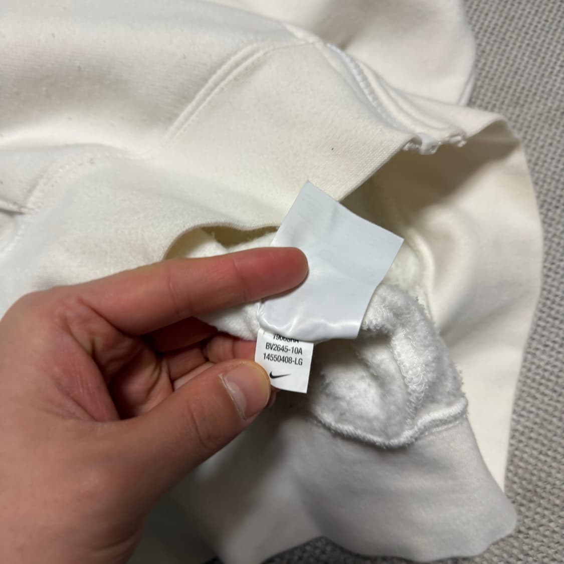 나이키 스몰로고 기모 후드집업 상품이미지3